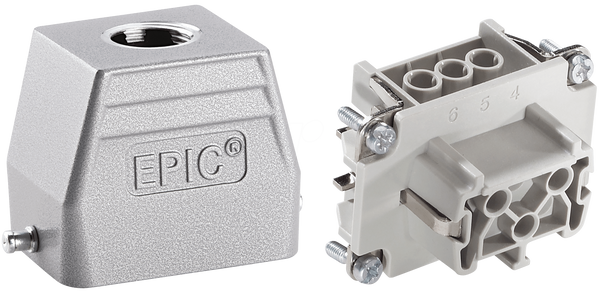 EPIC® H-BE 6 — 6+PE — роз'єм, TG, M20