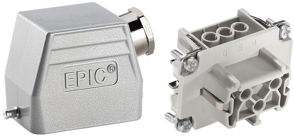 EPIC® H-BE 6 — 6+PE — роз'єм, TS, M20
