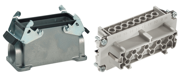 EPIC® H-BE 16 — 16+PE — розетка, SGR-LB, M25