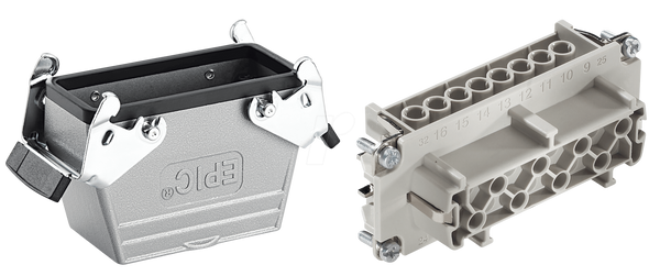 EPIC® H-BE 16 — 16+PE — розетка, TBF-LB, M25