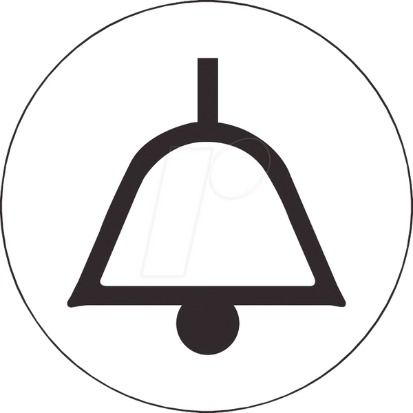 Кнопка - 1 S, дзвінок, сталь, LED-Ring білий