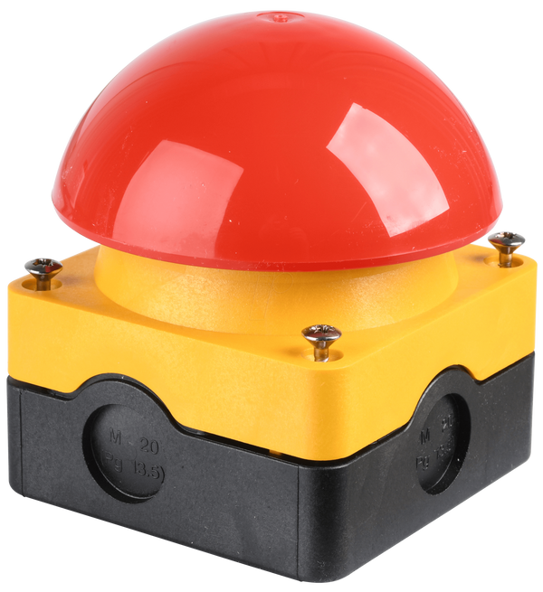 Ножна та долонна кнопка, аварійна зупинка, 2 NC