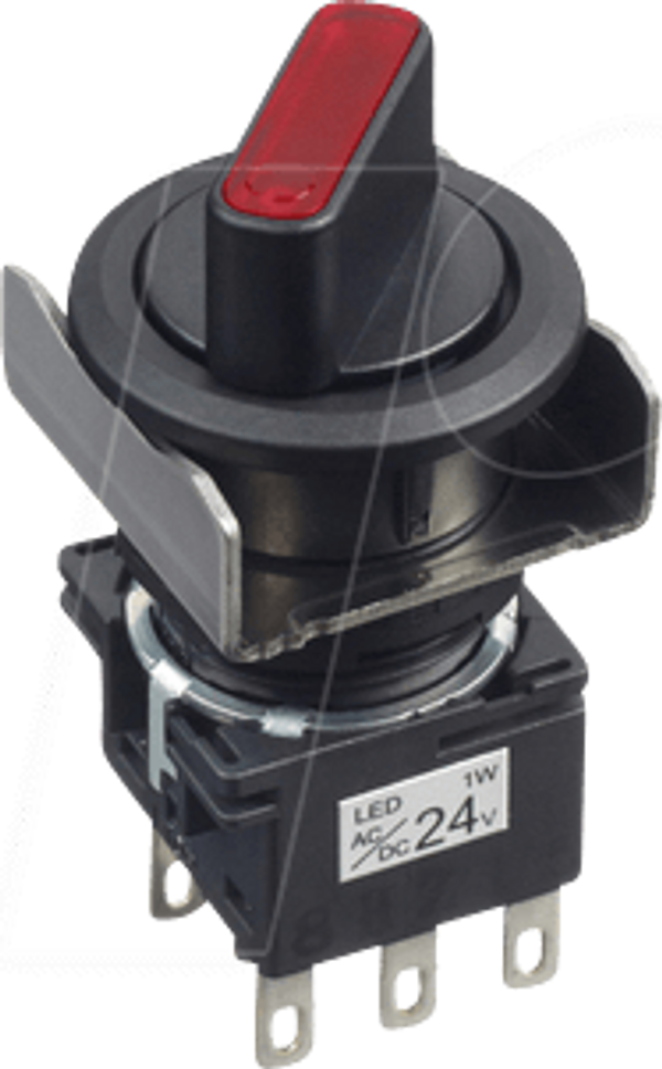 LB16мм, SS, круглий, mtnd, 2 поз. 90°, 24V AC/DC, rd