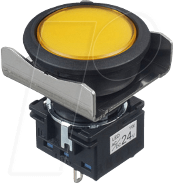 LB-16мм, PBI, круглий, DPDT, mtr, 24V AC/DC, yw
