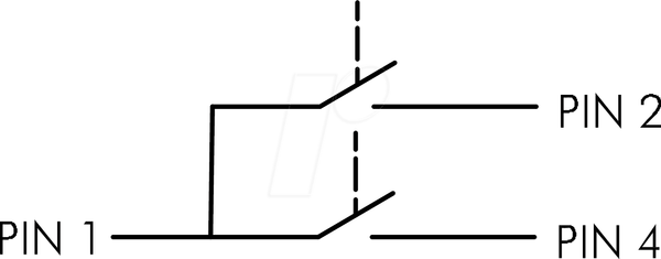 Клавішний перемикач - 2 S, сріблястий