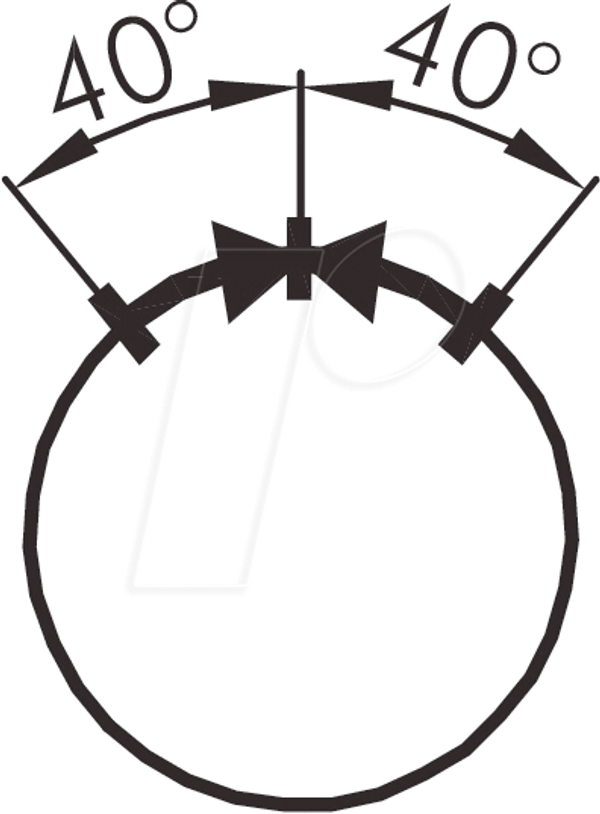 Селекторний перемикач - 2 S, чорний