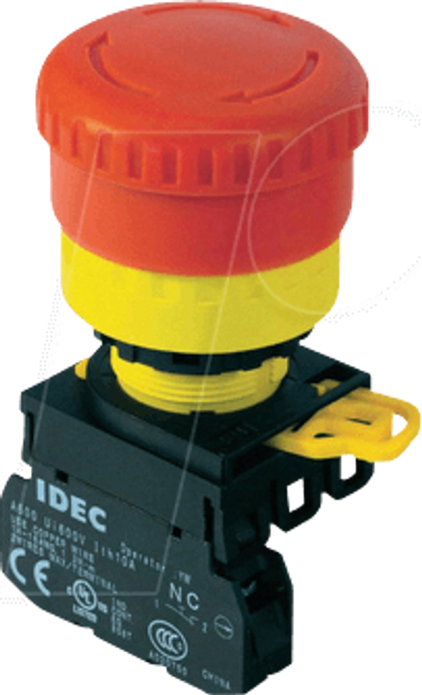 YW-22мм, E-Stop, 2NC, скидання при витягуванні/повороті