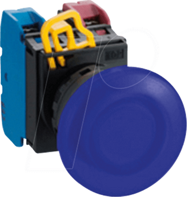 YW-22мм, PBI, гриб, пластик, momt, 1NO, LED 230/240V AC/DC,