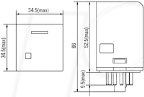 Силовое реле, 12 В DC, 10 A, 3 CO