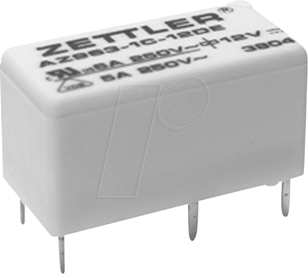 Subminiatur-Power-Relay, 12 В DC, 6 A, 1 NO