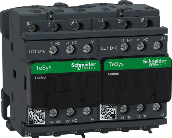 Комбінація реверсивних контакторів, TeSys D, 3-контактні, 1 NC, 1 NO, 230 В