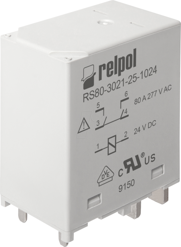 Високострумове реле 12 В пост. струму/80 А - 1 НО