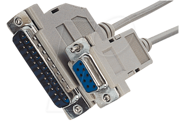Кабель-переходник D-SUB, 9-pin/25-pin, BU/ST, 1,8 м