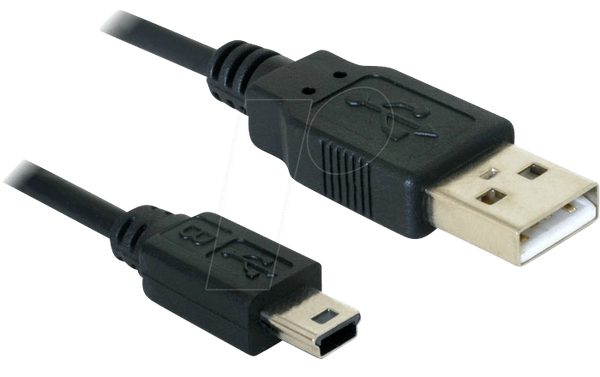 Кабель USB 2.0 A > USB 2.0 Mini B, 1,0 м