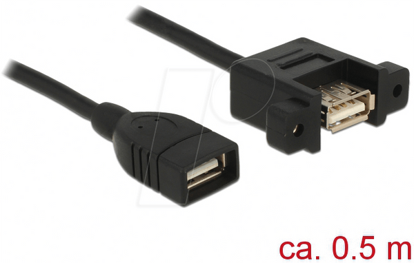 Кабель USB 2.0 A (мама) > USB 2.0 A (мама), 50 см
