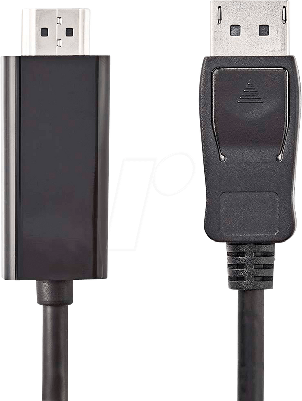 Кабель DisplayPort чоловічий > HDMI чоловічий, 2 м, чорний