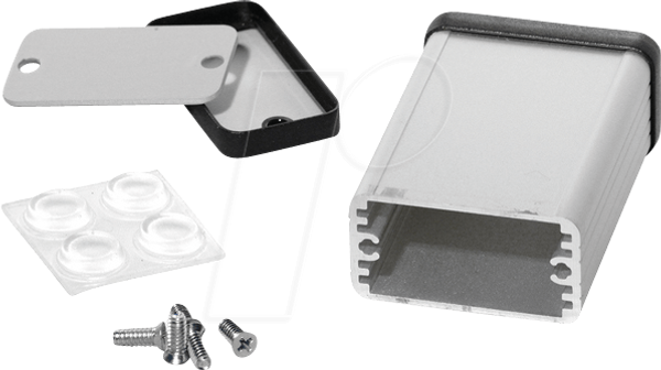 профильный корпус, 1455 D, 60 x 45 x 25 мм, прозрачный