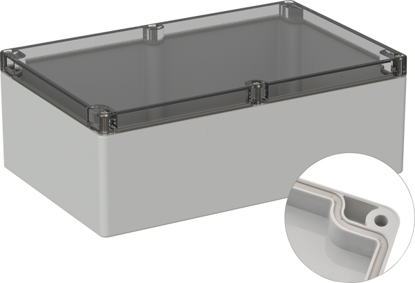 Промисловий корпус, 240,3 x 160,3 x 90 мм, IP65, світло-сірий