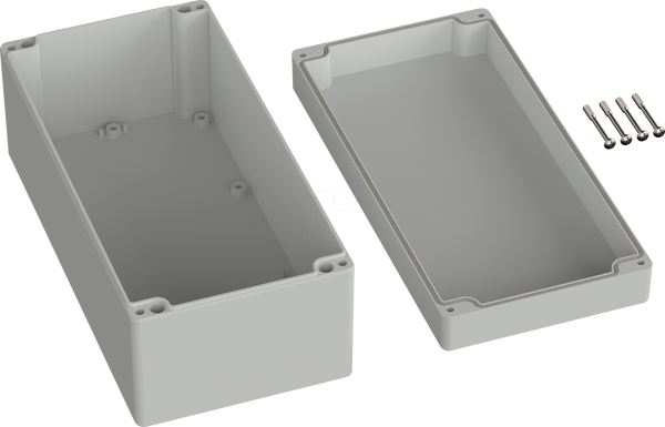 Промисловий корпус, 240,5 x 120 x 100,5 мм, IP66, світло-сірий