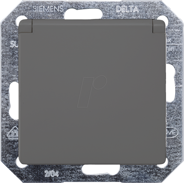 DELTA i-system, розетка із заземлюючим контактом 10/16 A 250 V