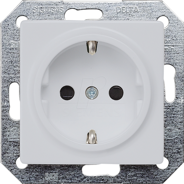 DELTA i-system, розетка із заземлюючим контактом 10/16 A 250 V