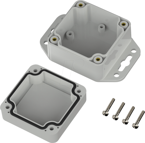 Промисловий корпус, 60 x 60 x 40,1 мм, IP66/IP68, світло-сірий