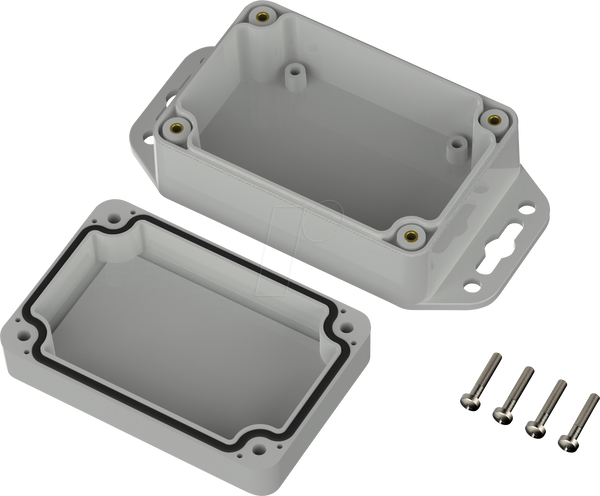 Промисловий корпус, 90 x 60 x 39,9 мм, IP66/IP68, світло-сірий