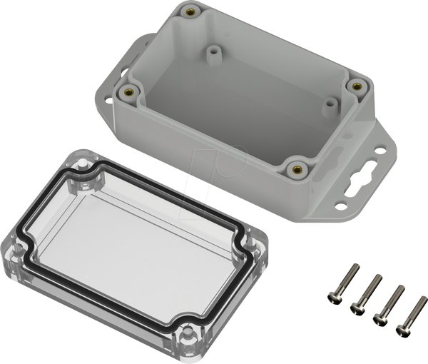 Промисловий корпус, 90 x 60 x 39,9 мм, IP66/IP68, світло-сірий