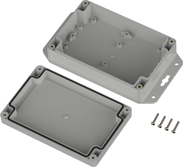 Промисловий корпус, 150 x 100 x 45 мм, IP66/IP68, світло-сірий