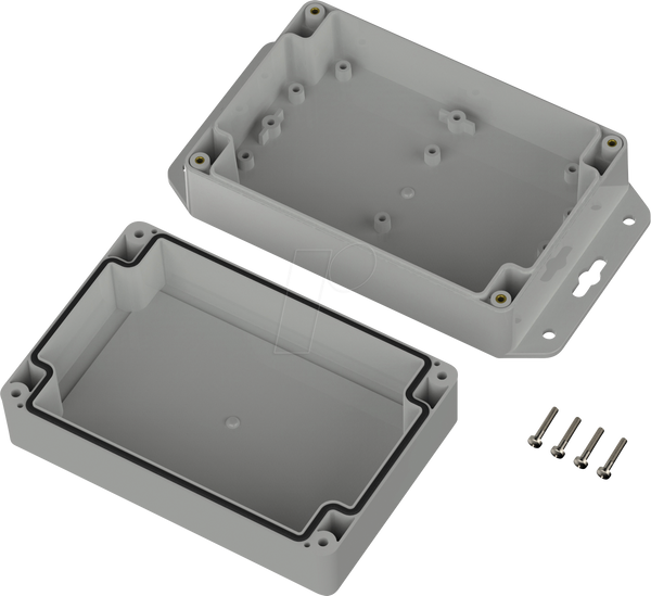 Промисловий корпус, 150 x 100 x 60 мм, IP66/IP68, світло-сірий