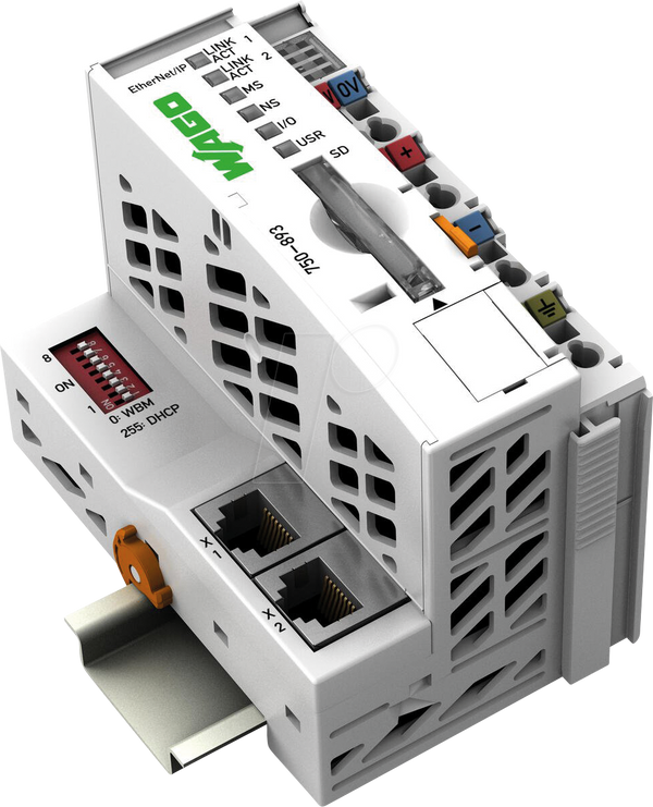 Контролер Ethernet/IP, 4-те покоління, 2 x Ethernet, слот для SD-карти