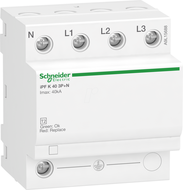 Surgearrester iPF K 40, тип 2, 3P+N, Imax 40 кА, In 15 кА
