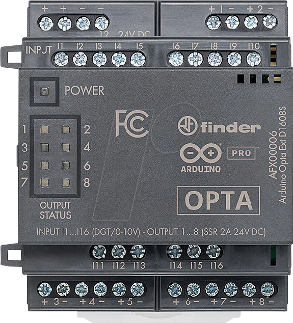 Arduino Pro Opta Ext D1608S, цифровое расширение