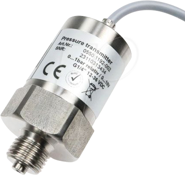 Датчик тиску G1/2 дюйма, відносно 0 - 60 бар, 10 В, кабель 2 м