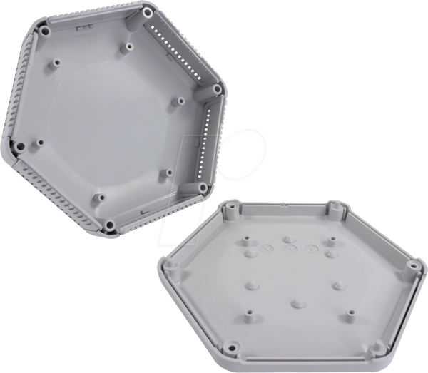 Корпус Hex-Box IoT з 6 жалюзі, сірий