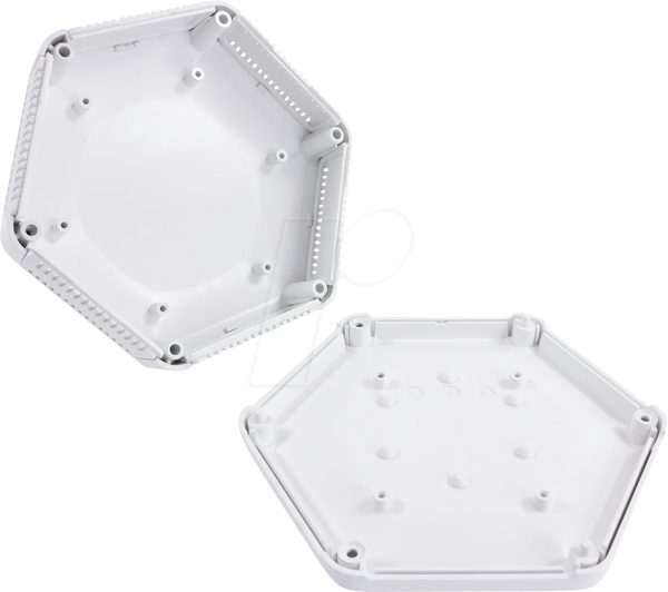 Корпус Hex-Box IoT з 6 вентиляційними елементами, білий
