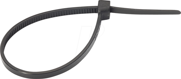 Кабельна стяжка 370 x 4,8 мм, упаковка = 100 шт., чорна