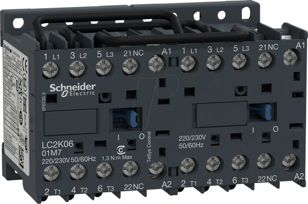 Комбінація реверсивних контакторів, TeSys K, 3-контактні, 1 NC, 230 В