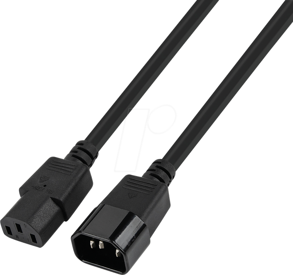 Подовжувач мережевого кабелю, UltraFlex, C13–C14, 3,0 м, чорний