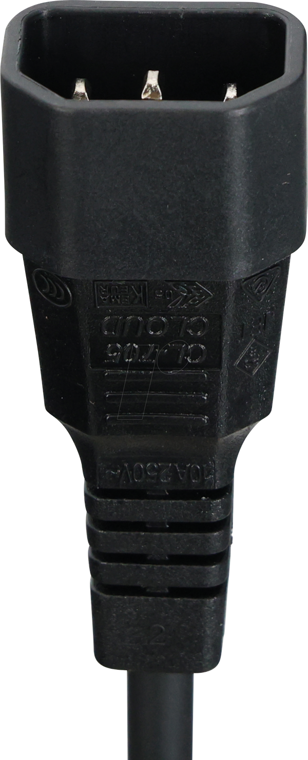 Подовжувач мережевого кабелю, UltraFlex, C13–C14, 3,0 м, чорний