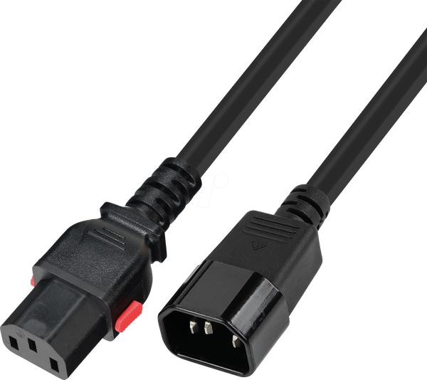 Netzkabel C13 SelfLockauf C14, 2,0 м, чорний