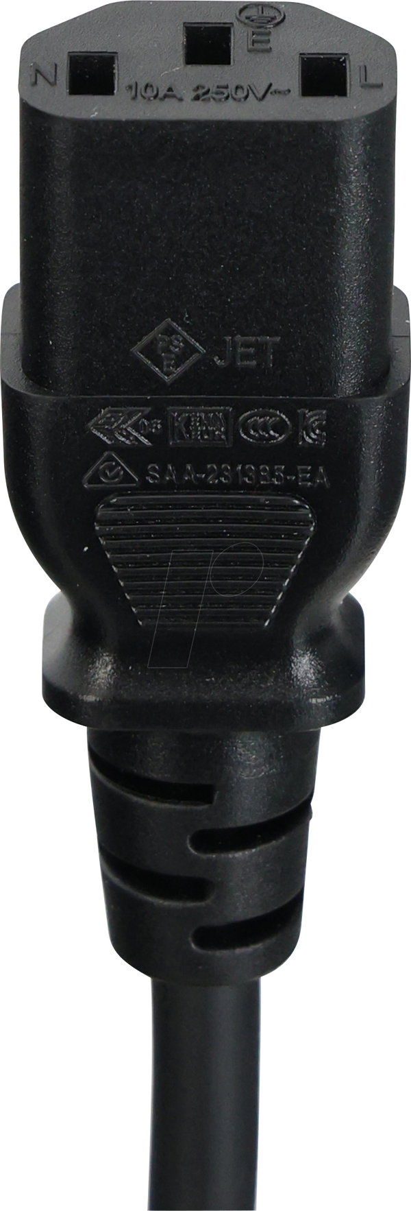 Мережевий кабель, UltraFlex, штекер із заземленням, C13, 1,8 м, чорний