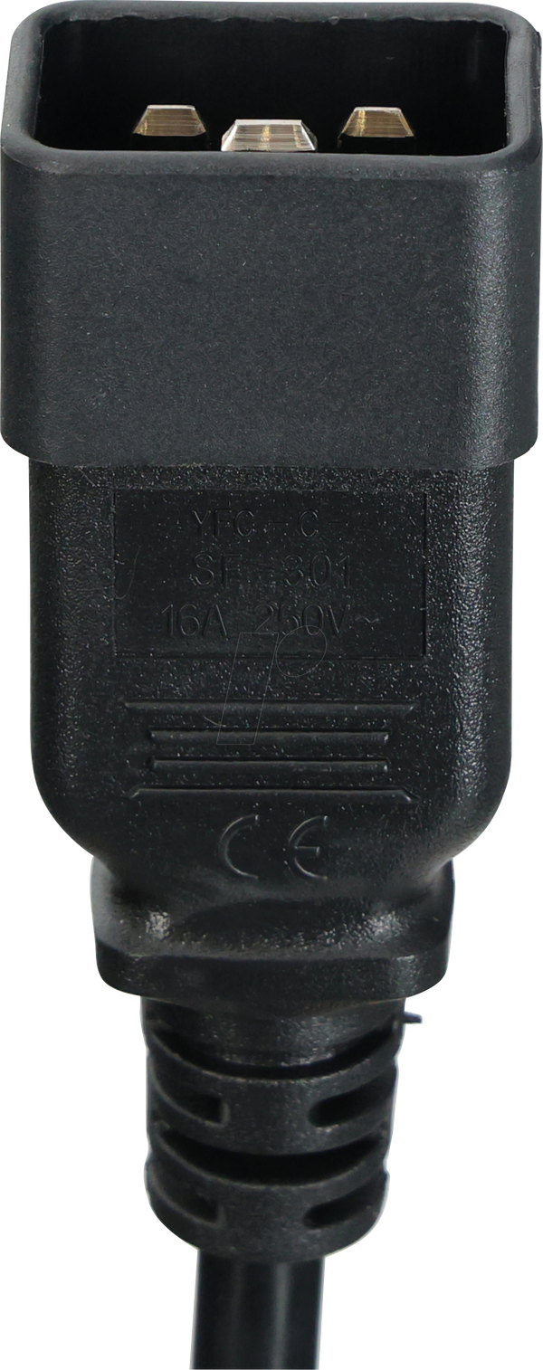 Кабель живлення C19 - C20, 2,5 м, чорний