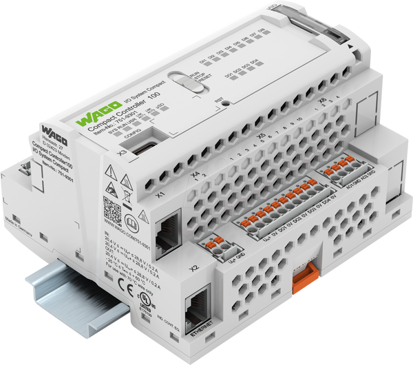 Компактний контролер 100,8DI,4DO,2AI,2AO,RS485, Ethernet, SD