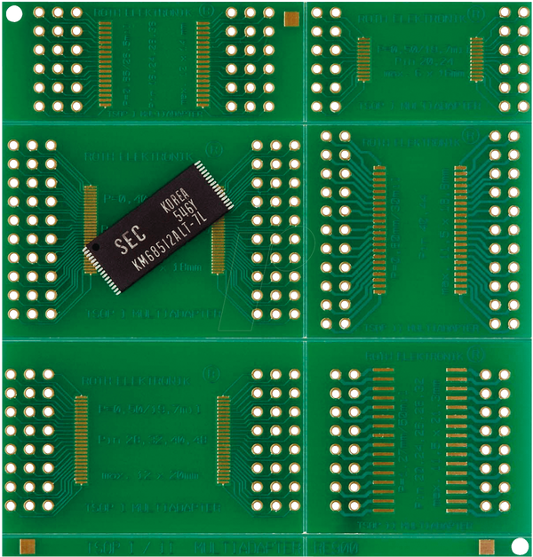 SMD плата для прототипування, епоксидна смола, SMD-TSOP I/II