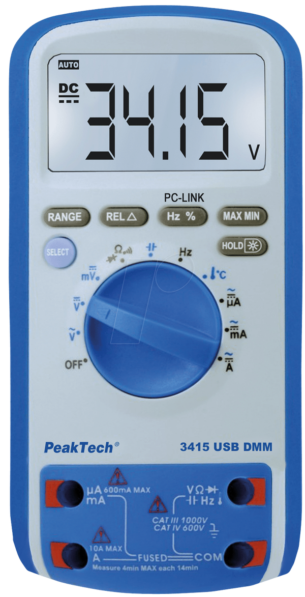 Цифровий мультиметр PEAKTECH 3415 USB