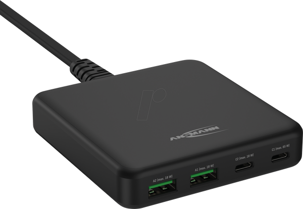 Настольное USB-зарядное устройство DC465PD 3,25 А/65 Вт/4 порта