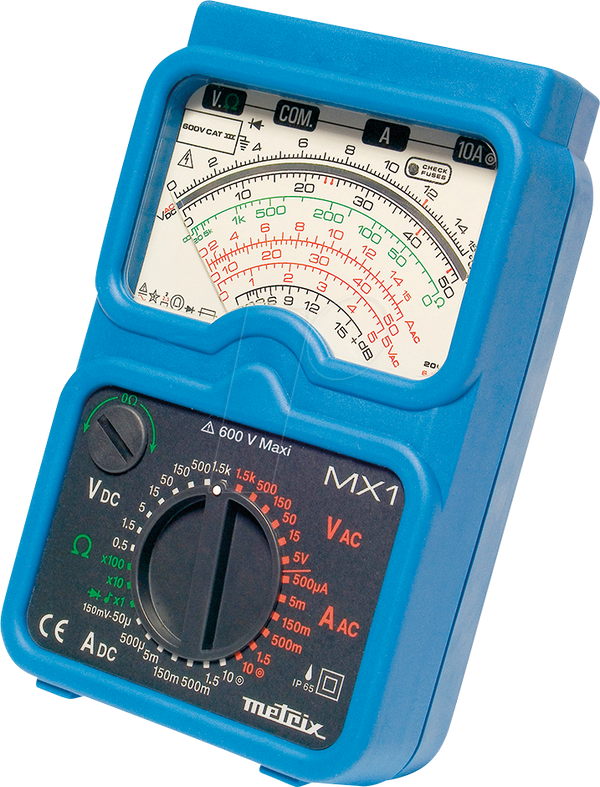 Мультиметр MX 1, аналоговый, 600 В AC/DC, 10 A AC/DC