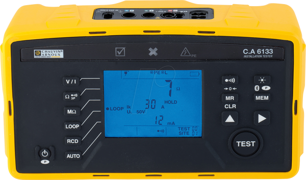 Електричний тестер C.A 6133, 3-полюсний, 100 кОм, Bluetooth®