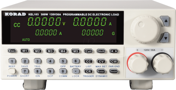 Электронная нагрузка, 300 Вт, 0 - 30 А, USB, RS232, LAN
